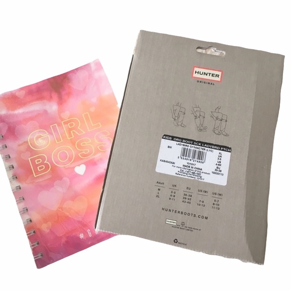 new Hunter ✪ Ladybug Patch ✪ Wellies Boot Socks ✪ Navy Girl’s Size XL 4 5 6 ✪ - Picture 5 of 8